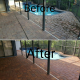 Before and after pool deck paver sealing by Paver Rescue LLC in Tampa, FL — restored color and clean finish