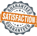 Satisfaction guaranteed grunge stamp icon